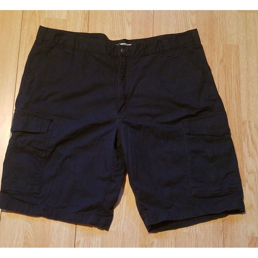 Carhartt Cargo Work Shorts Mens 42 Navy Blue Rugged Flex Relaxed Fit BS3542-M